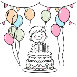 Happy Birthday! Een kleurrijke verjaardagfeestdagen