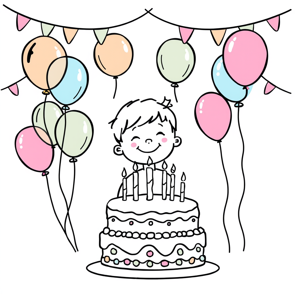 Happy Birthday! Een kleurrijke verjaardagfeestdagen