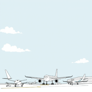 De Luchthaven: Vliegtuigen in de Lucht
