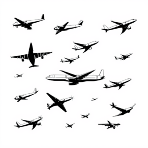 Vliegtuigen in de Lucht