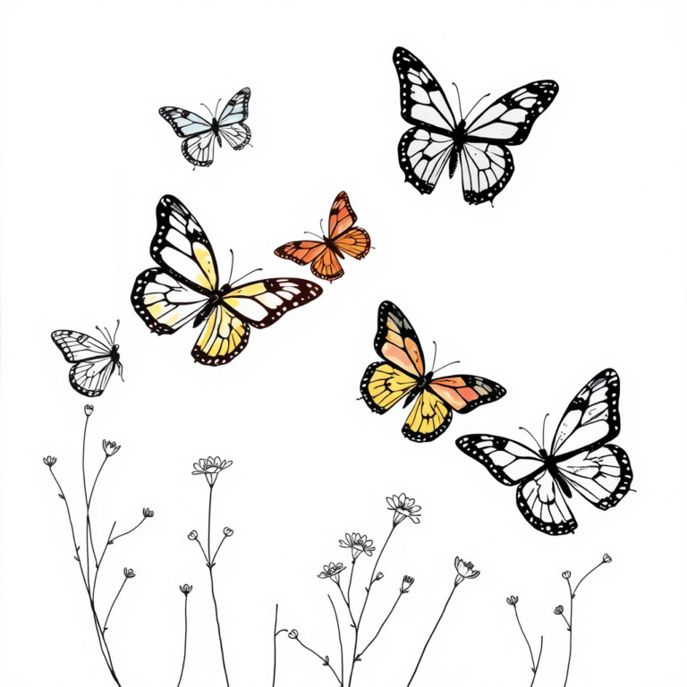 Vlinders in bloei