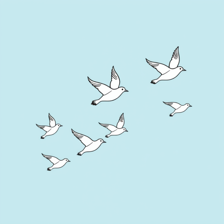 Vogels in het vrije veld