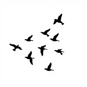 Vogels in Vrije Vlucht