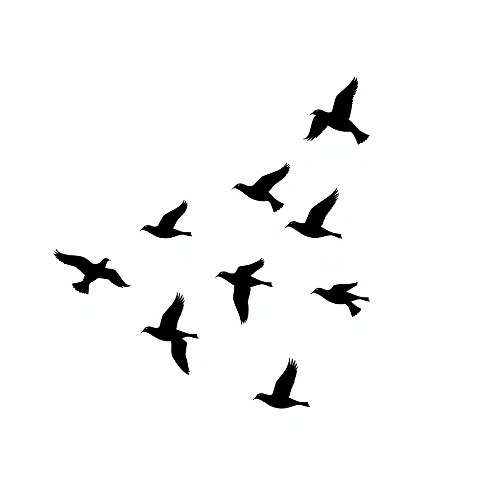Vogels in Vrije Vlucht