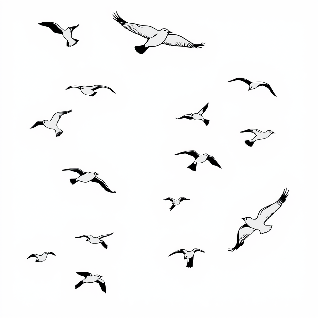 Vogels in Vrije Vlucht