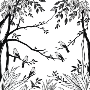 Vogeltjes in de Wilde Tuin