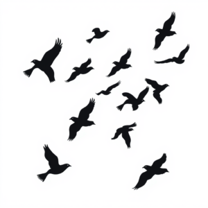 Vogels in Vrije Vlucht