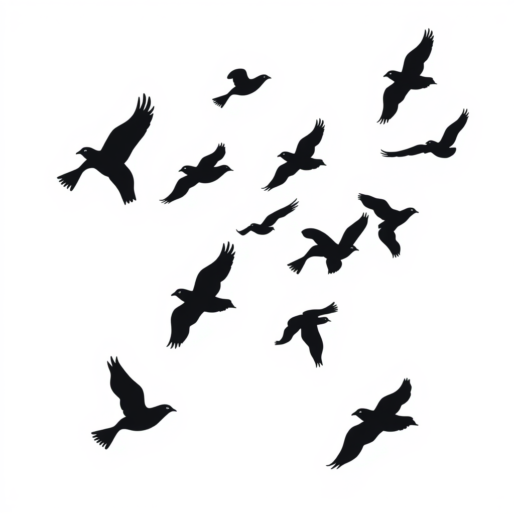Vogels in Vrije Vlucht