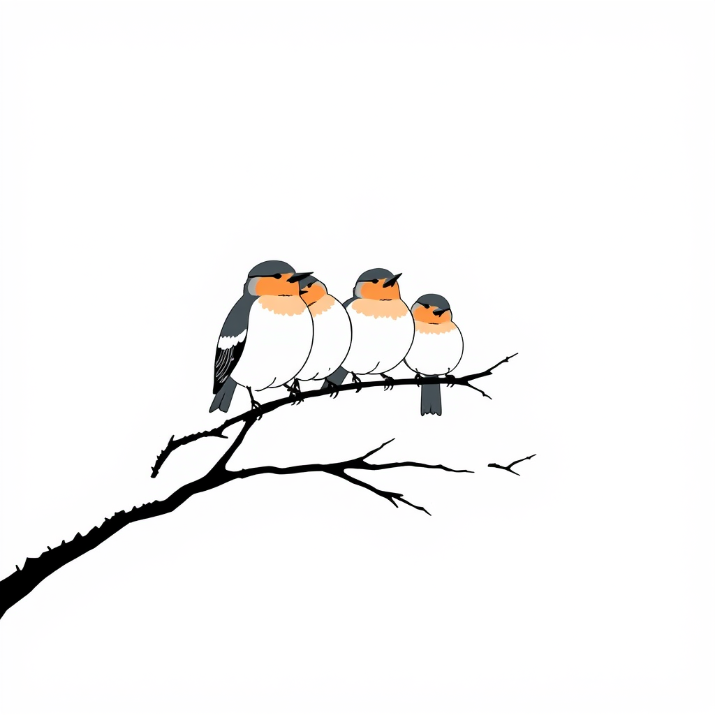 Vogeltjes in de Kou