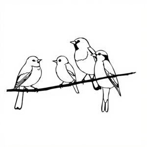 Vogeltjes in de tuin