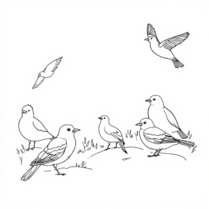Vogels in de Vrije Natuur