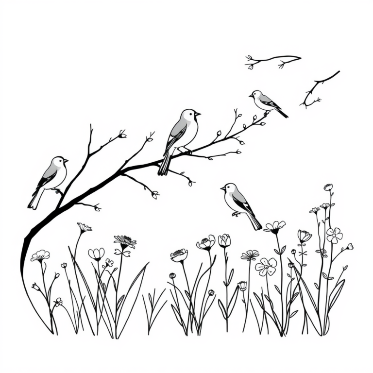 Vogeltuin in de lente