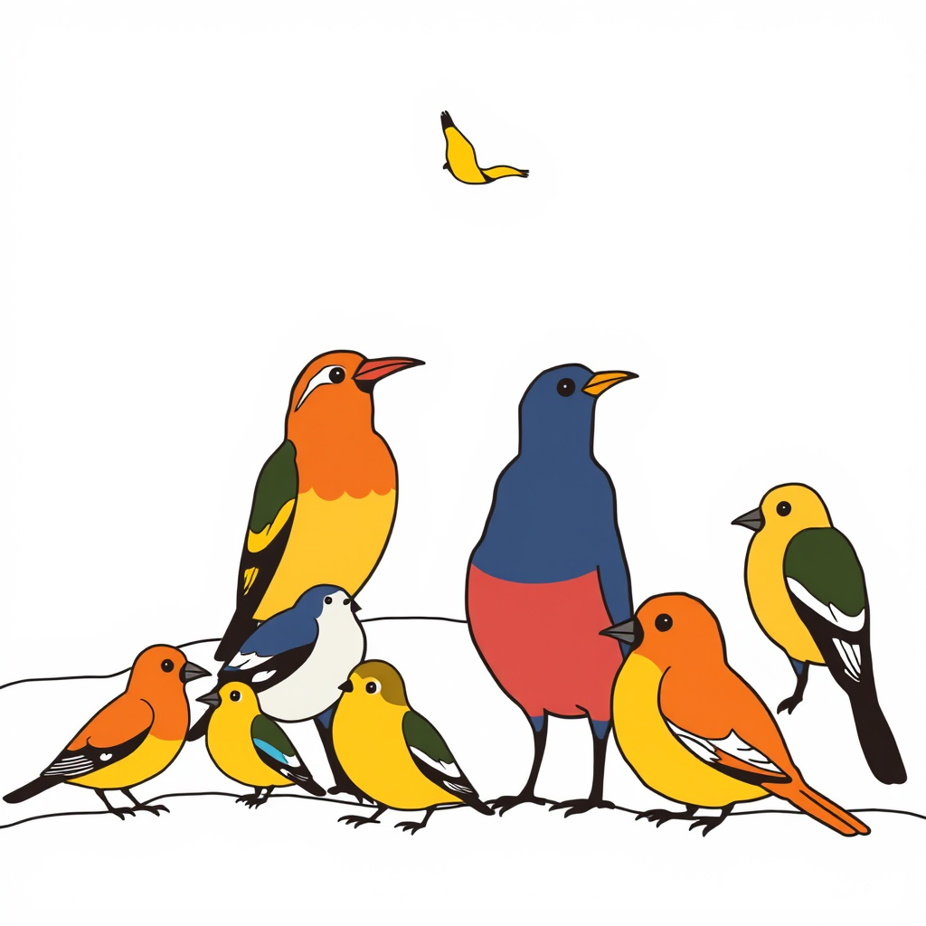 Vogels in een verre wereld