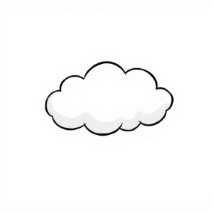 Zwarte Wolken op een Blauwe Hemel