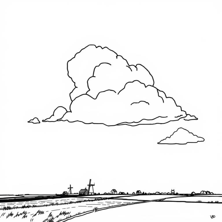 Wolkenlucht boven holland