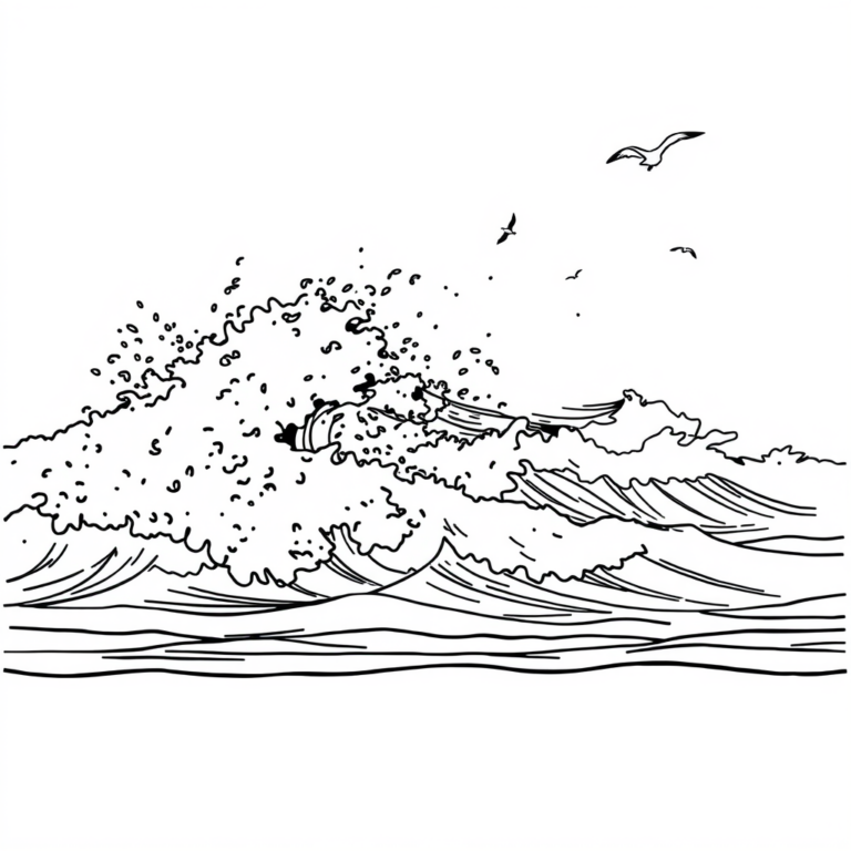 De stormachtige zee