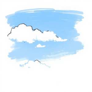 Wolkenlucht voor een zonnige dag