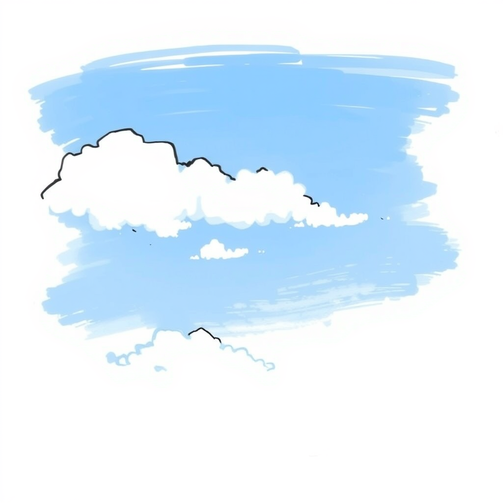 Wolkenlucht voor een zonnige dag