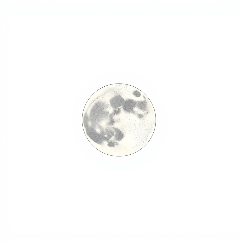 De Maan in een Zonnige Nacht