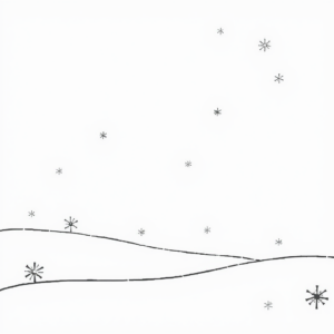 Sneeuwvlokjes op Schoven