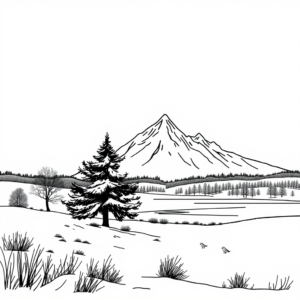 Wintersilhouet