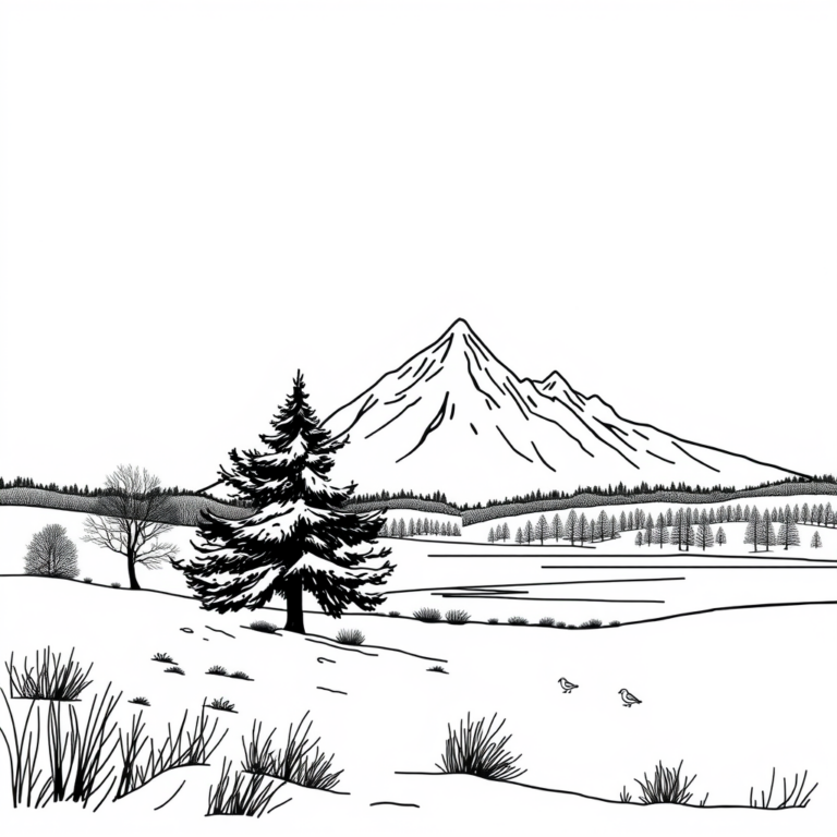 Wintersilhouet