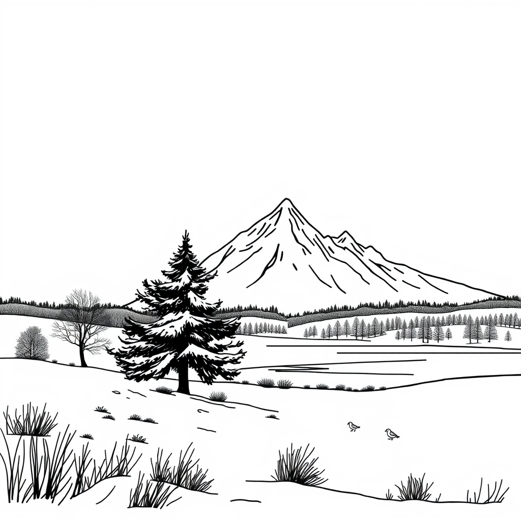 Wintersilhouet