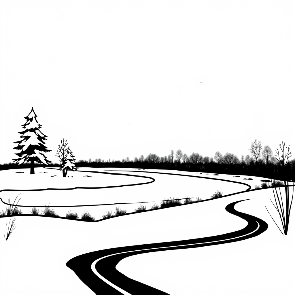 Winterse Sneeuwlandgoed