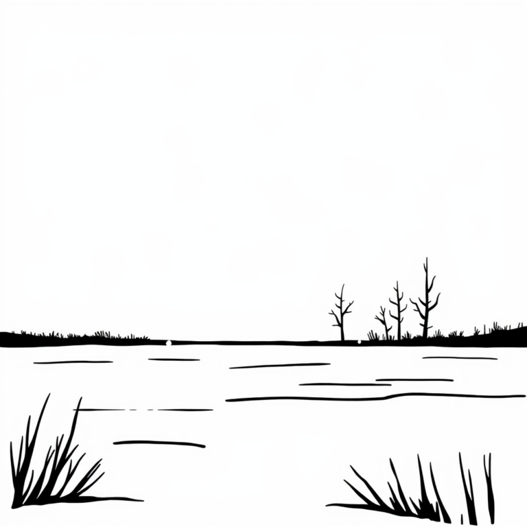 Winterlandschap: sneeuw en ijs