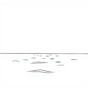 Zee aan de horizon