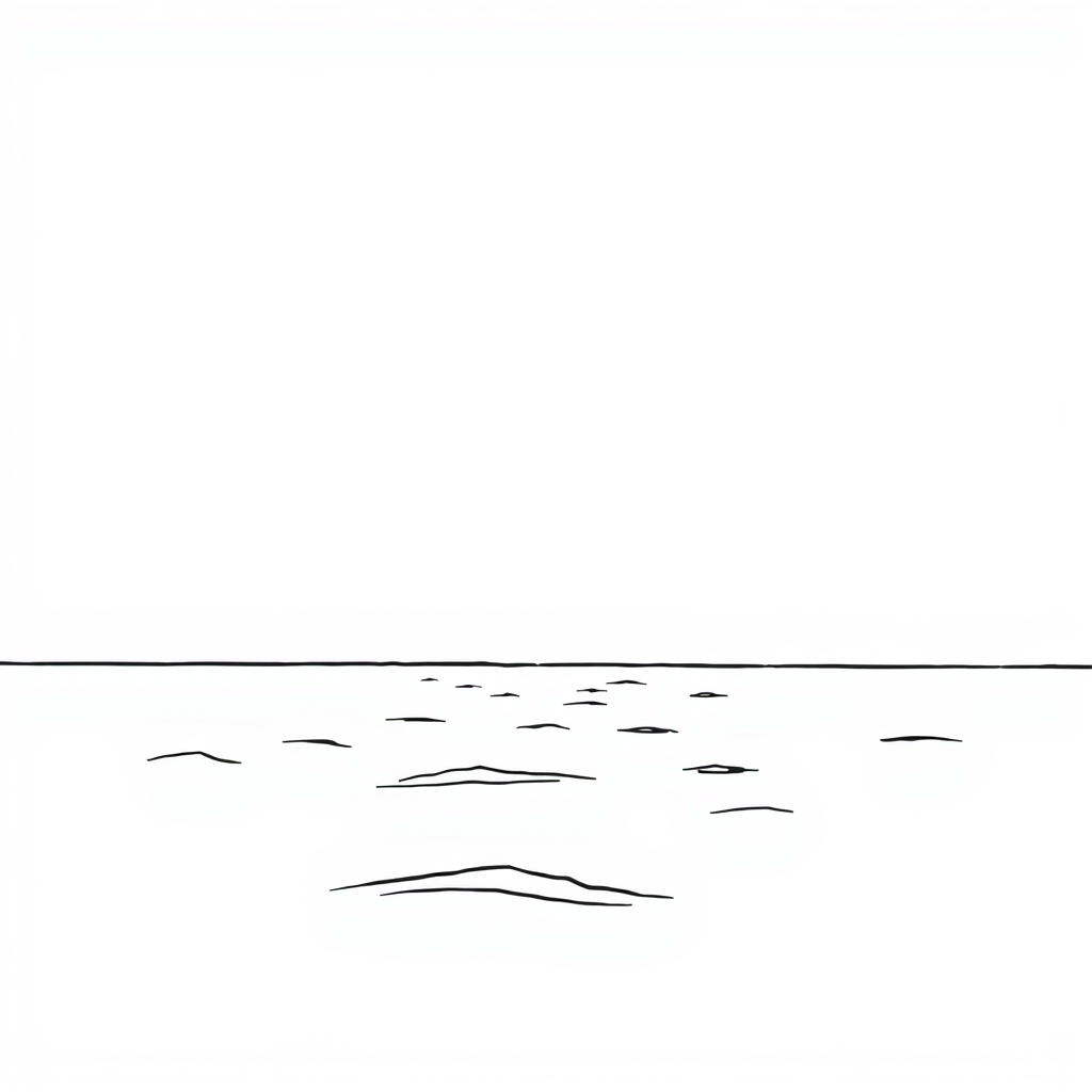 Zee aan de horizon
