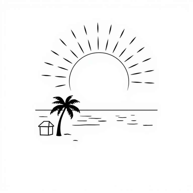 Zomerzon over het strand