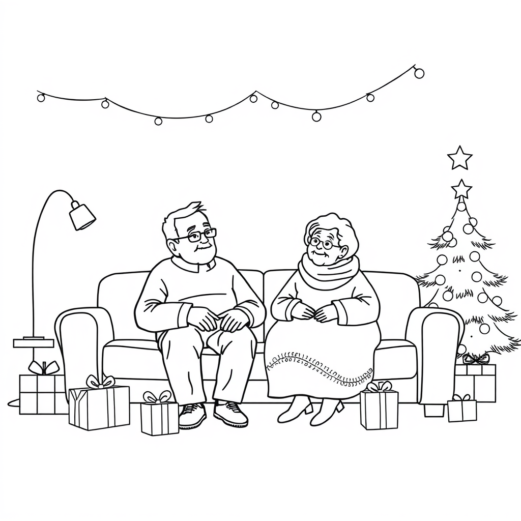 Het warme kerstfeest bij opa en oma