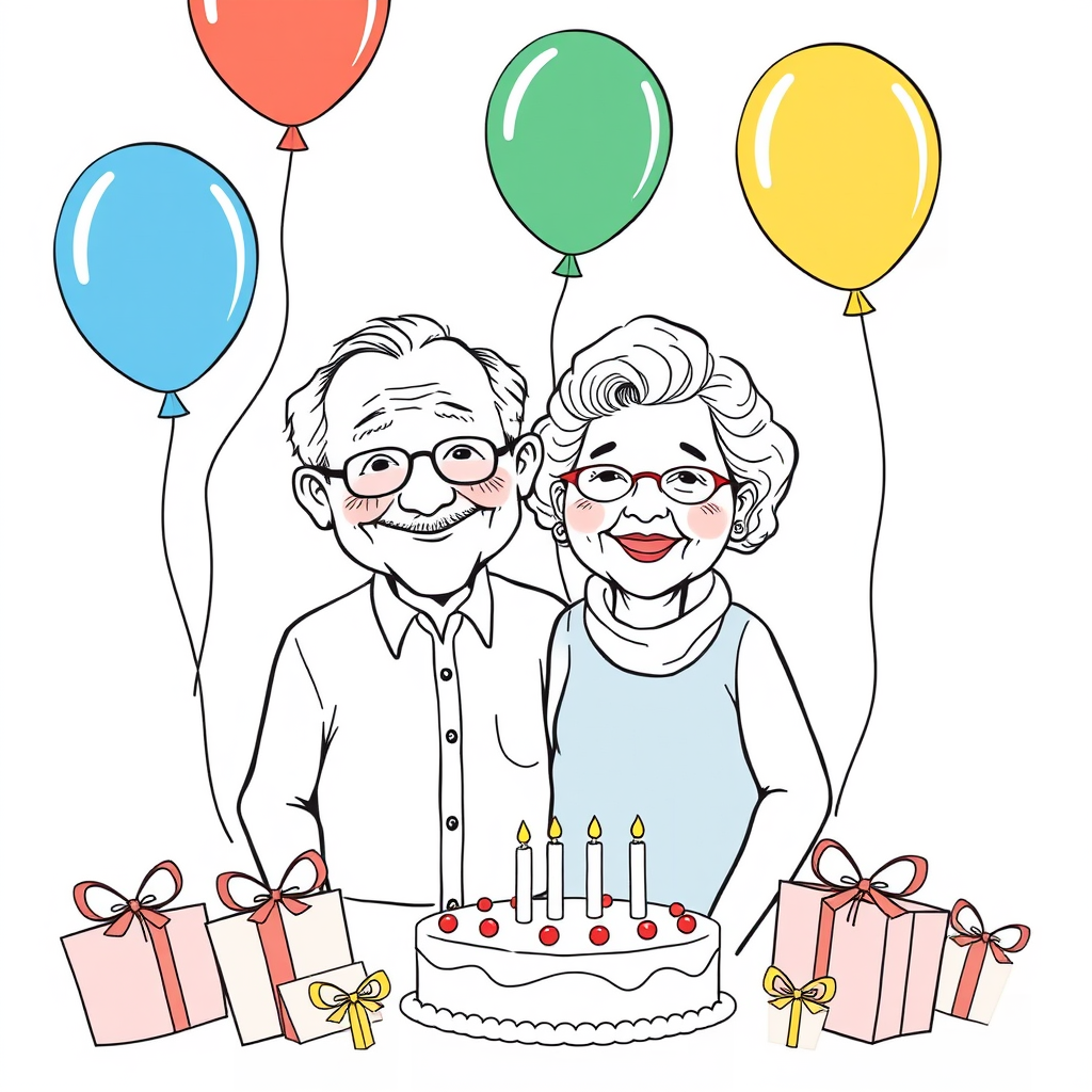 Opa en oma’s verjaardagsfeestje