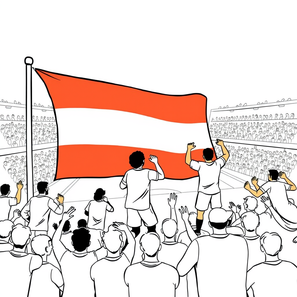 Boven de oranje macht