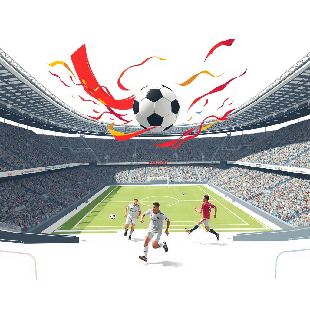 Stadionfeest bij het wk voetbal