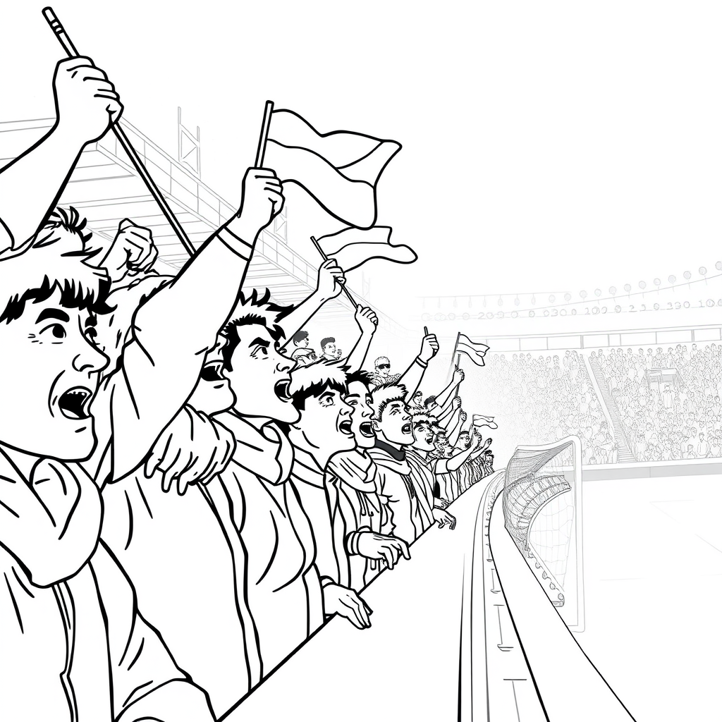 De trofee: football fans