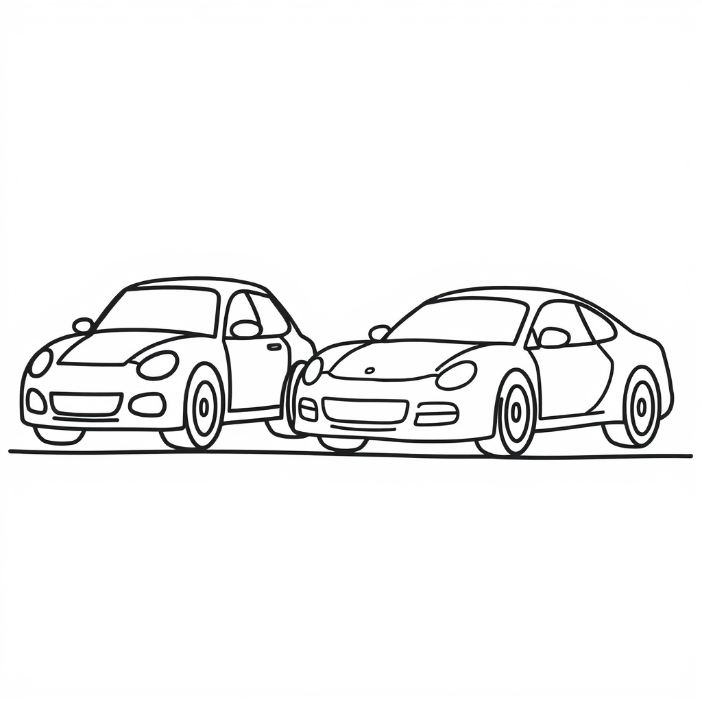 Auto-Vriendjes Kleurplaat