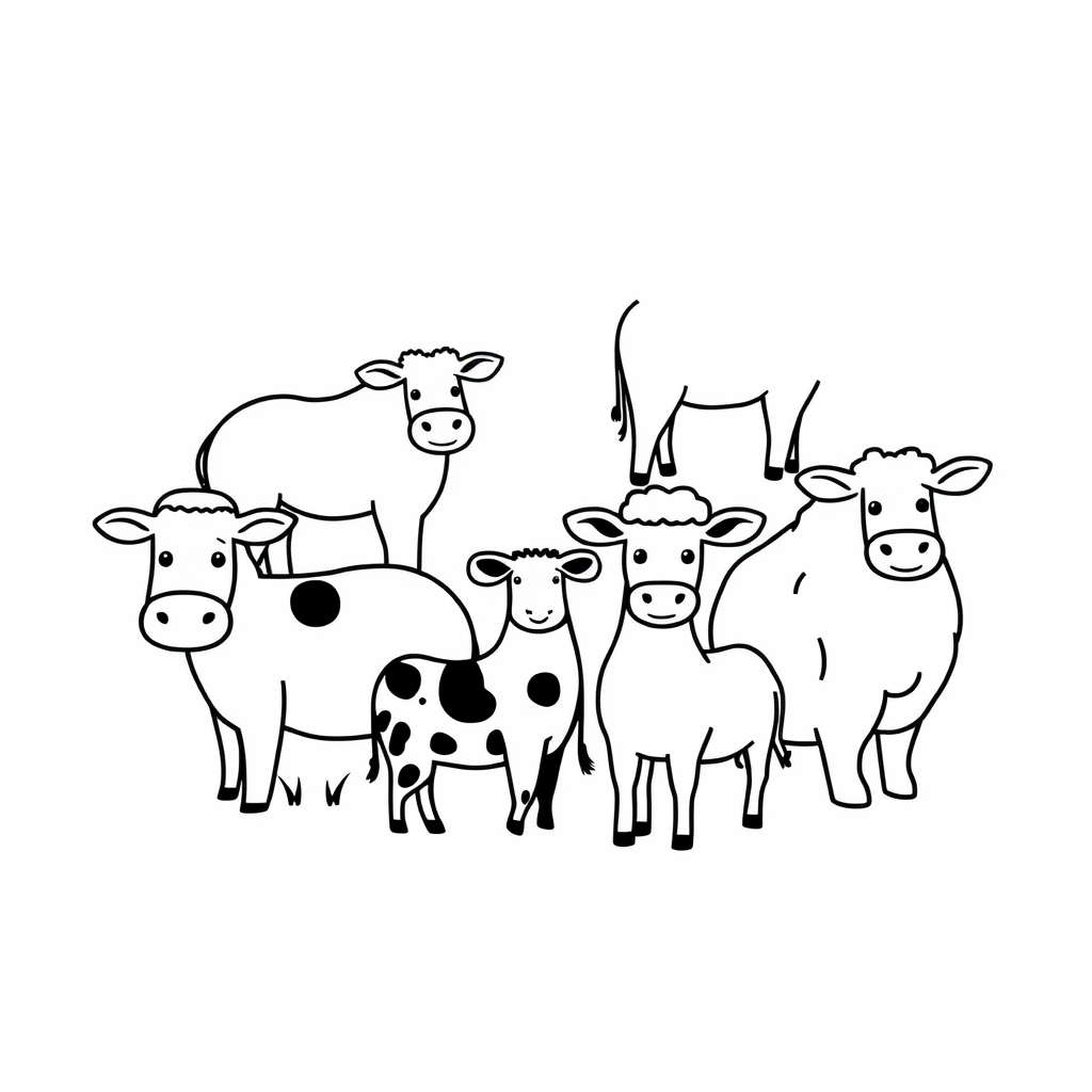 Boerderijdieren Kleurplaat