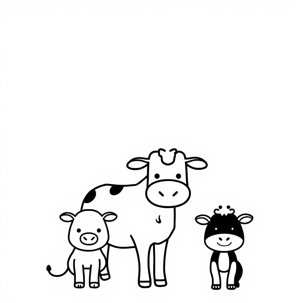 Boerderijdieren Kleurplaat
