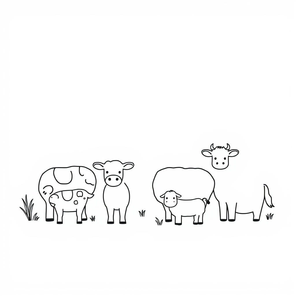 Boerderijdieren Kleurplaat