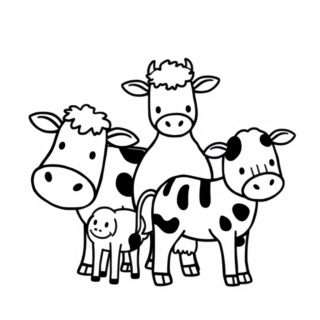 Boerderijdieren Kleurplaat
