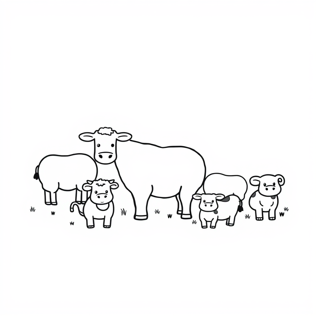 Boerderijdieren Kleurplaat