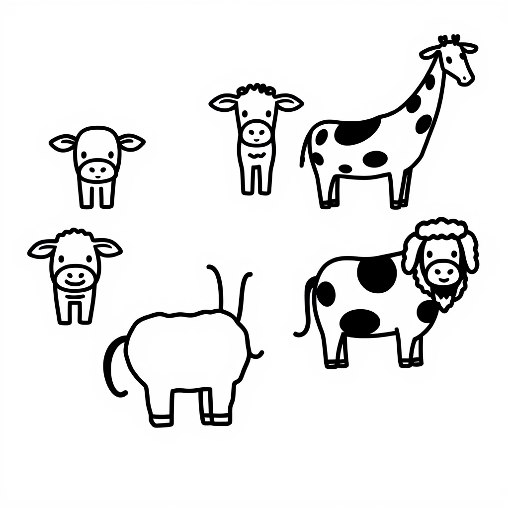 Boerderijdieren Kleurplaat