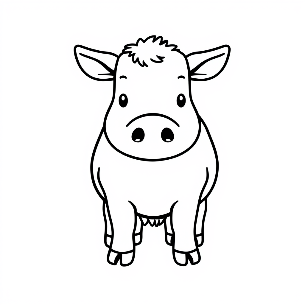 Kleine Boerderijdieren Kleurplaat