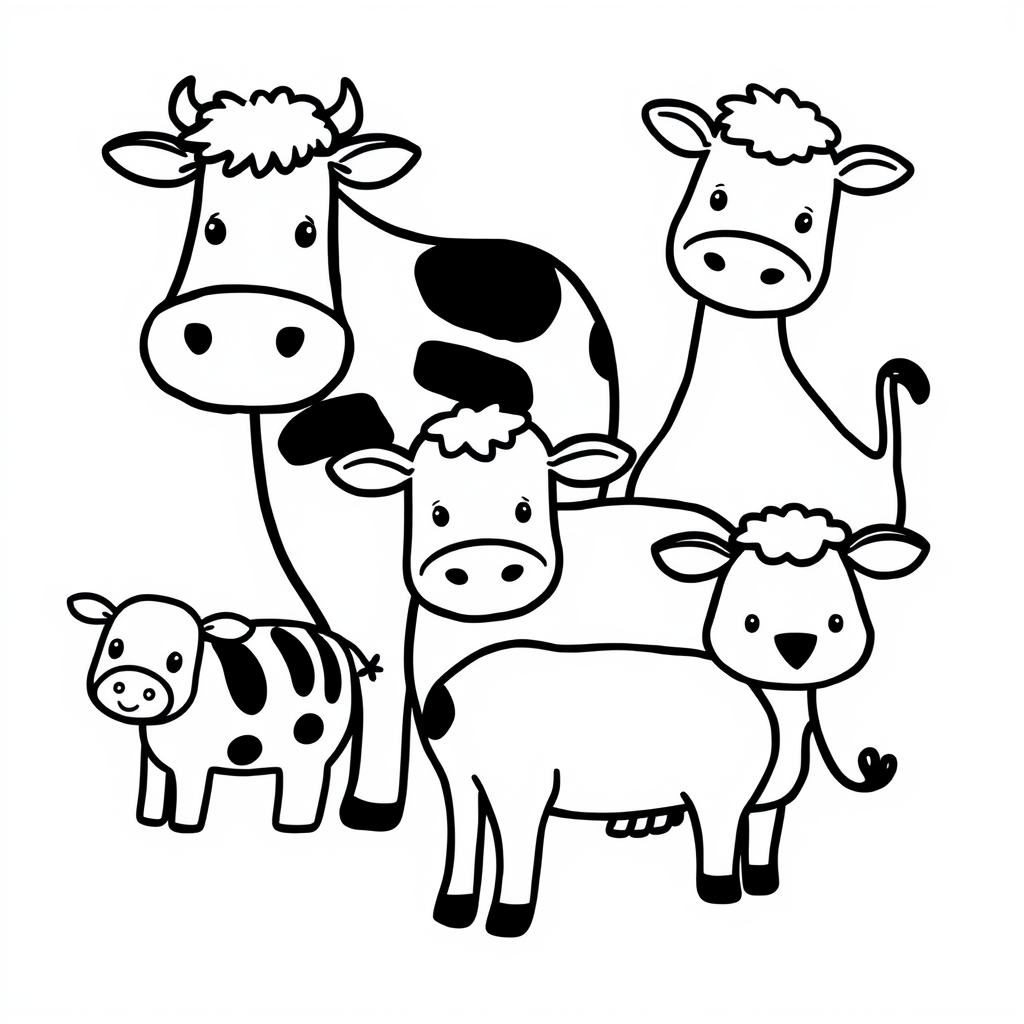 Boerderijdieren Kleurplaat
