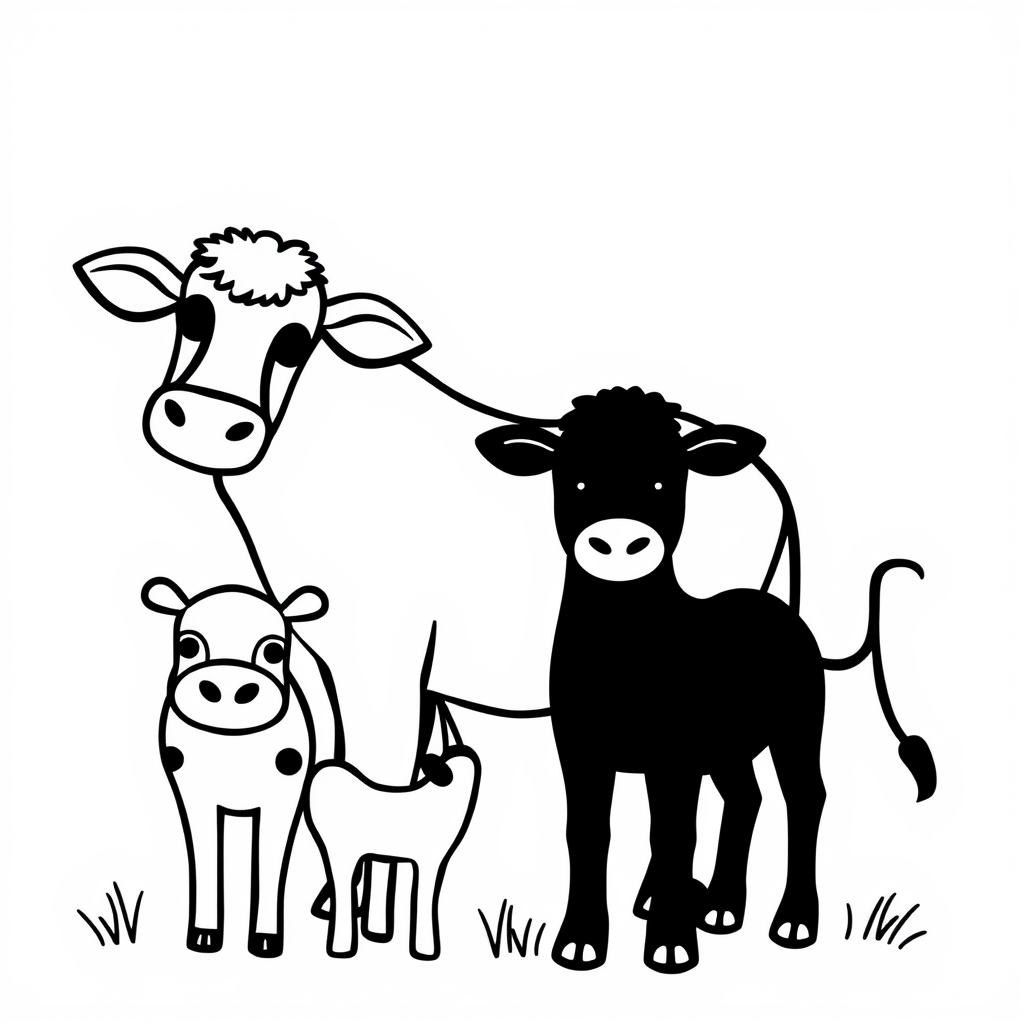 Boerderijdieren Kleurplaat