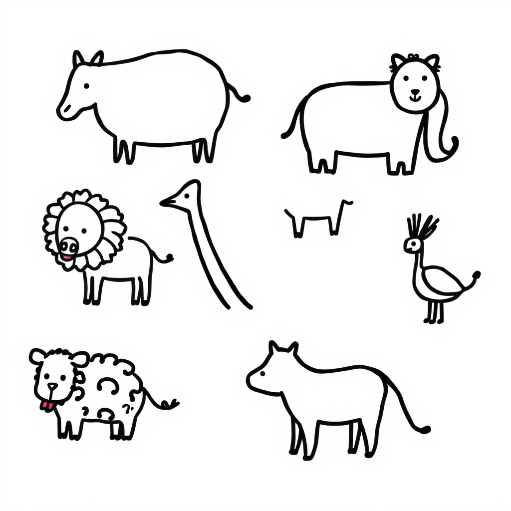 Dierenland Kleurplaat