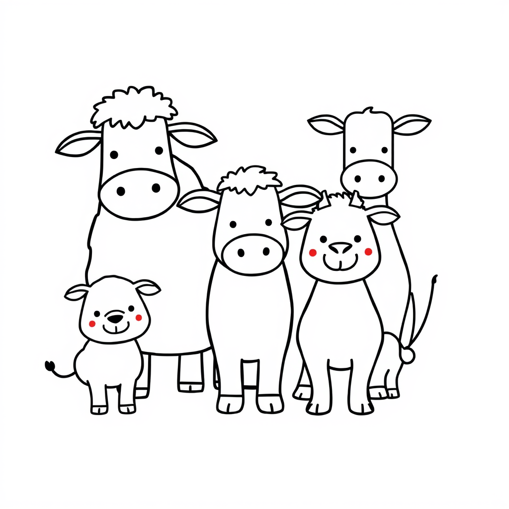 Dierenpalfriendjes Kleurplaat