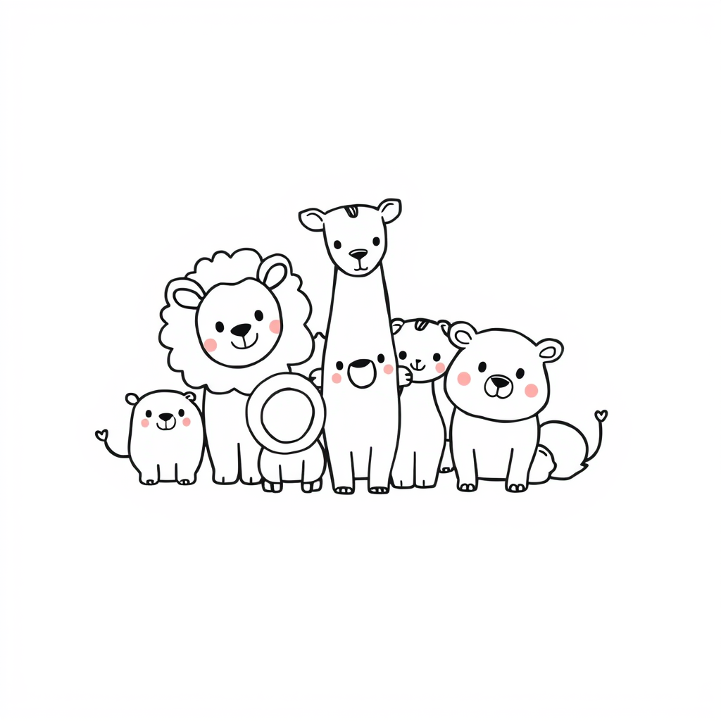 Dierenkoningin Kleurplaat